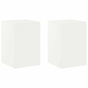 vidaXL Стойка за растения 2 pcs Бяло 40 x 40 x 60 cm Стомана