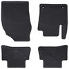 vidaXL Автомобилен килим 4 pcs Черно подходящ за Toyota C-HR хибрид