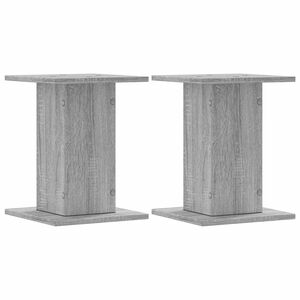 vidaXL Стойки за тонколони 2 бр сив сонома 30x30x40 см инженерно дърво