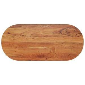 vidaXL Плот за маса, 90x40x3,8 см, овален, масивна акация