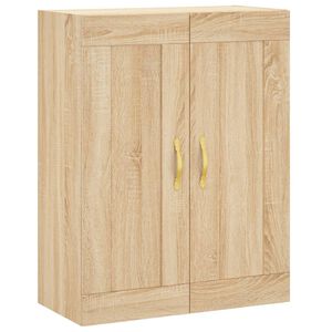 vidaXL Стенен шкаф дъб сонома 69,5x34x90 см инженерно дърво