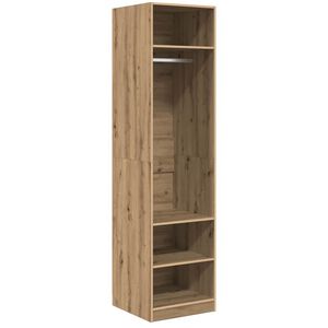 vidaXL Гардероб Дъб 50 x 50 x 200 cm Инженерна дървесина