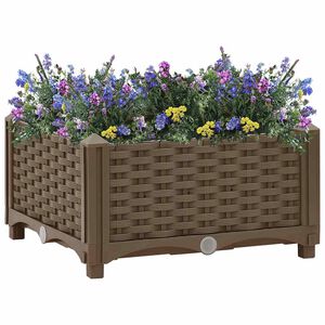 vidaXL Повдигната леха, 40x40x23 см, полипропилен