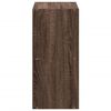 vidaXL Библиотека, кафяв дъб, 68,5x32x68,5 см, инженерно дърво