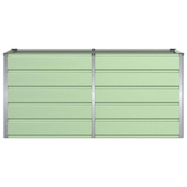 vidaXL Кашпа Зелен 160 x 80 x 75 cm Стомана