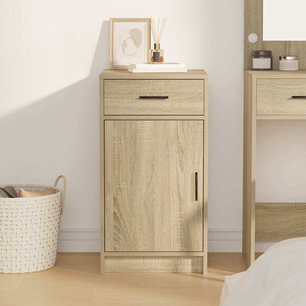 vidaXL Служебен шкаф дъб сонома 40 x 40.5 x 75 см Инженерно дърво