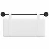 vidaXL Висяща табла Монтиране на стена Бял 90 x 55 x 5 см текстил