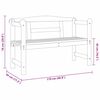 vidaXL Външна пейка Естествен 119 x 44 x 76 см Масивно дърво от бор