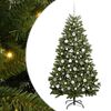 vidaXL С изкуствено коледно дърво 180 cm 300 LED светодиода Топло бяло