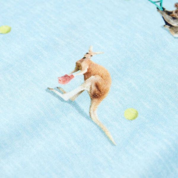 Детска тениска, светлосин меланж, 92