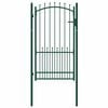 vidaXL Оградна врата с шипове EMMEN 104 x 134,5 cm С ключалка