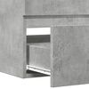 vidaXL Долен шкаф за мивка бетонно сив 90x38,5x45 см инженерно дърво