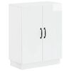 vidaXL Шкаф за баня HOORN Бял гланц 59,5 x 31 x 77 см