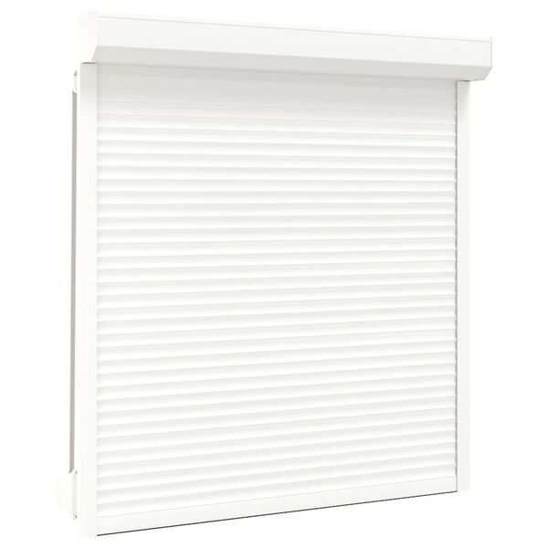 vidaXL Външна ролетна щора, алуминий, 140x150 см, бяла