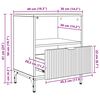 vidaXL Нощен шкаф 2 pcs Сив сонома 49 x 36 x 61 см Инженерно дърво