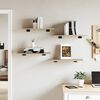 vidaXL Рафтове за етажерка, 4 бр, дъб сонома, 60x30x1,5 см, ПДЧ