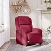 vidaXL Електрически реклайнер стол, виненочервен, кадифе