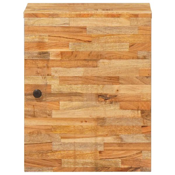 vidaXL Окачен шкаф за баня със съхранение Естествен 38 x 33 x 48 см