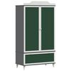 vidaXL Креативно съхранение за деца ROROS Сив и бял 90 x 45 x 165 см