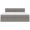 vidaXL Легло с място за съхранение Таупе 180 x 200 cm Изкуствена