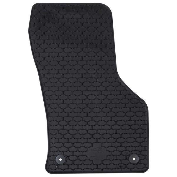 vidaXL Автомобилен килим 4 pcs Черно Каучук