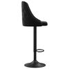 vidaXL Бар табуретки, 2 бр, черни, кадифе