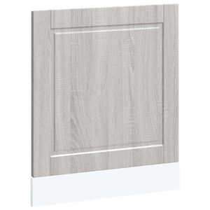 vidaXL Панел за съдомиялна машина, Porto, сив сонома, 60x1,5x57см, инженерно дърво