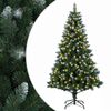 vidaXL С изкуствено коледно дърво 120 см 150 LED светодиода Топло бяло