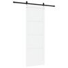 vidaXL Преплъзваща се врата Бял и черен 83 x 232 см