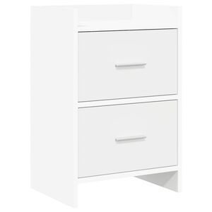 vidaXL Нощни маси Бяло 40 x 30 x 60 cm Инженерна дървесина