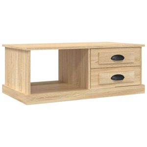 vidaXL Кафе маса, дъб сонома, 90x50x35 см, инженерно дърво
