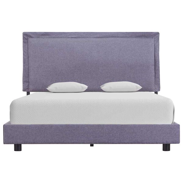 vidaXL Рамка за легло без матрак, светлосива, плат, 135x190 см