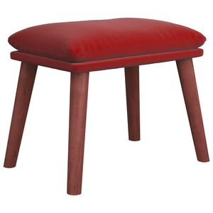 vidaXL Табуретка, виненочервена, 45x29,5x35 см, кадифе