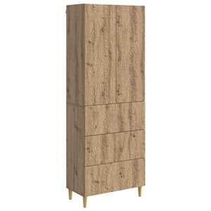 vidaXL Комплект шкафове 2 бр. 66 x 34,5 x 90 см Инженерна дървесина