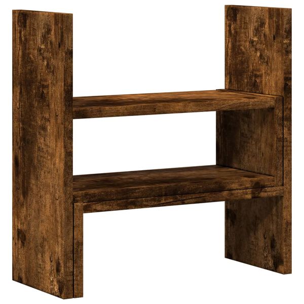 vidaXL Органайзер за бюро, опушен дъб, 40x17x41 см, инженерно дърво