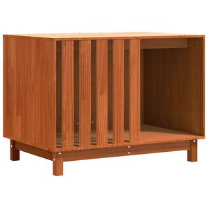 vidaXL Кучешка къща Кафяво с восъчно покритие 90 x 60 x 67 см