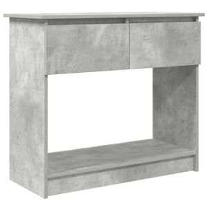 vidaXL Конзолна маса с чекмеджета, бетонно сиво 85,5x38,5x74,5 cm