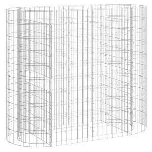 vidaXL Габион повдигната леха, поцинковано желязо, 120x50x100 cм