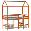 vidaXL Рамка за таванско легло Восъчен Кафяв 90 x 190 cm