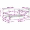 vidaXL Легло с библиотека Сив сонома 160 x 200 cm Инженерно дърво