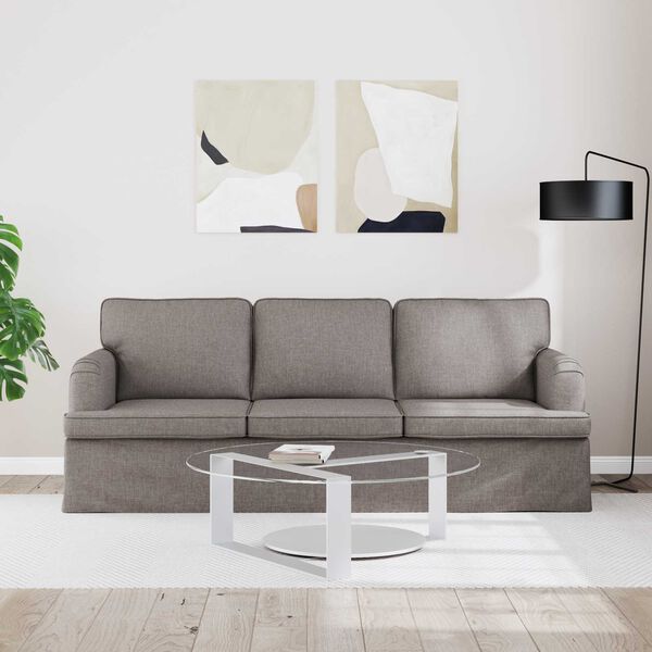 vidaXL Диван Таупе 201 x 80 x 85 см текстил