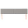 vidaXL Табла за легло, светло сива, 180x5x78/88 см, плат