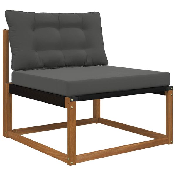 vidaXL Възглавница за диван на открито 2 pcs Антрацит Полиестер