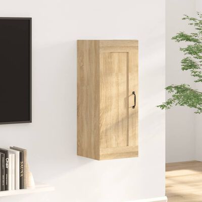 vidaXL Висящ шкаф, дъб сонома, 35x34x90 см, инженерно дърво