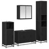 vidaXL Комплект мебели за баня 4 бр. Черния дъб 90 x 33 x 60 см