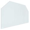 vidaXL Стъклена плоча за камина Прозрачен 100 x 60 cm Стъкло