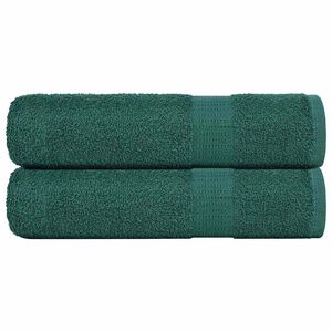 vidaXL Кърпи за душ FROGN 2 бр. Зелени 70x140 см 360 г/м&sup2;