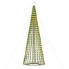 vidaXL Коледна елха светещ конус 688 LED цветна 300 см