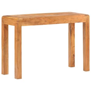 vidaXL Конзолна маса 110x40x76 см масивно акациево дърво с меден финиш