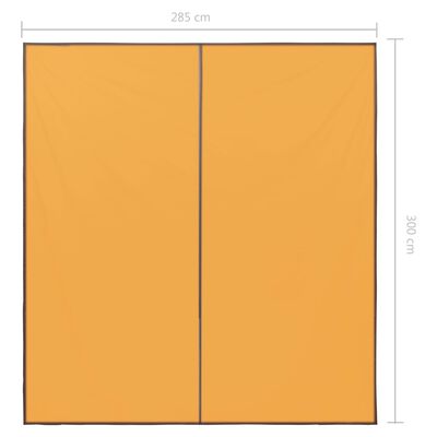 vidaXL Тента за къмпинг, 3x2,85 м, жълта